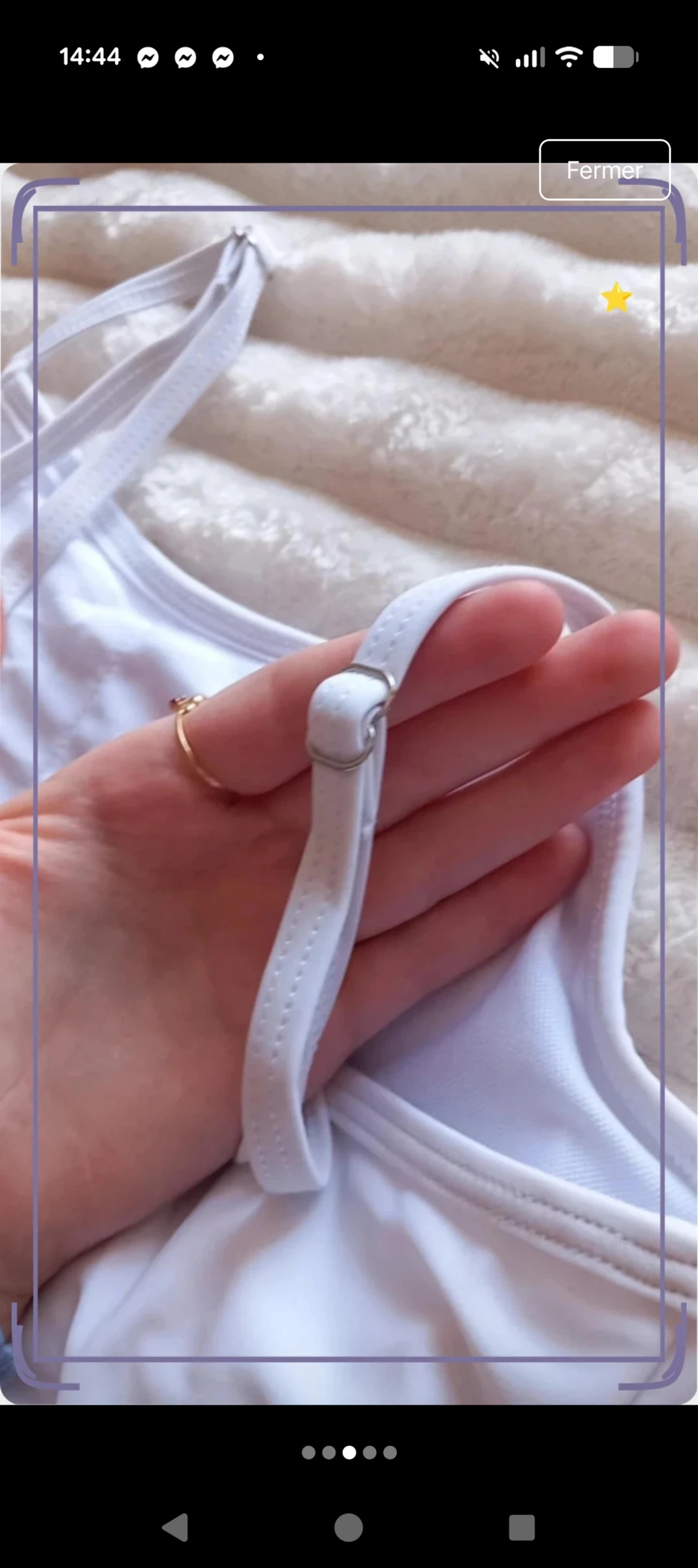 Maillot de bain 1 pièce blanc uni - 11 ans (Neuf sans étiquette) – photo 3